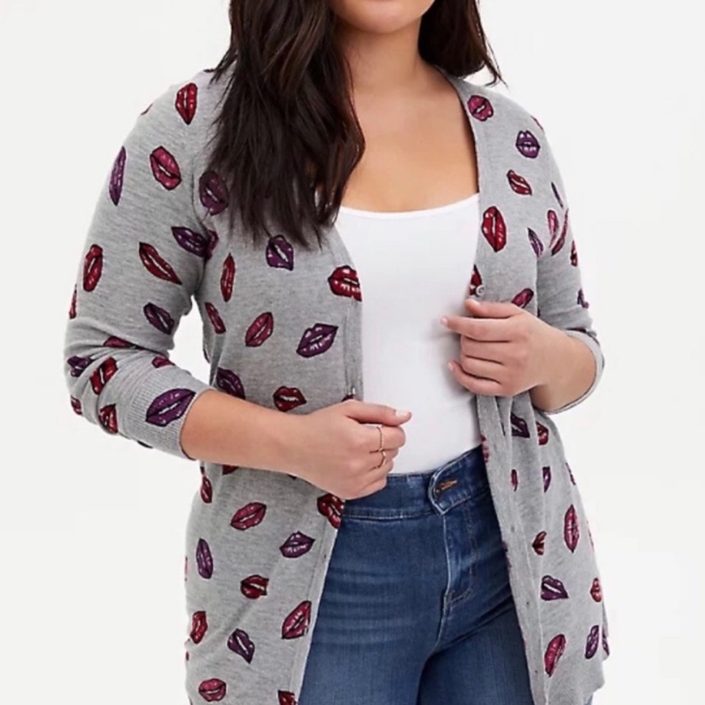 Lip cardigan. Never worn